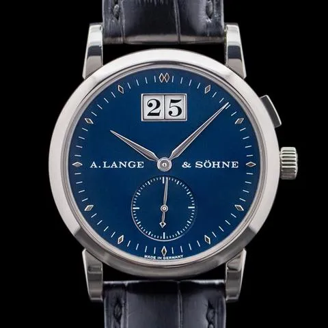 A. Lange & Söhne Saxonia 105.027 34mm White gold Blue