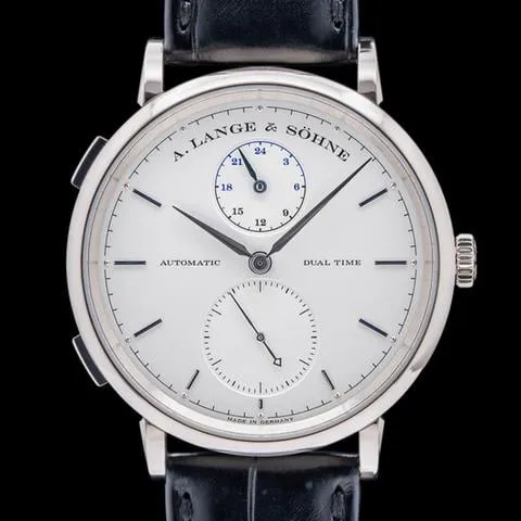 A. Lange & Söhne Saxonia 385.026 40mm White gold Silver