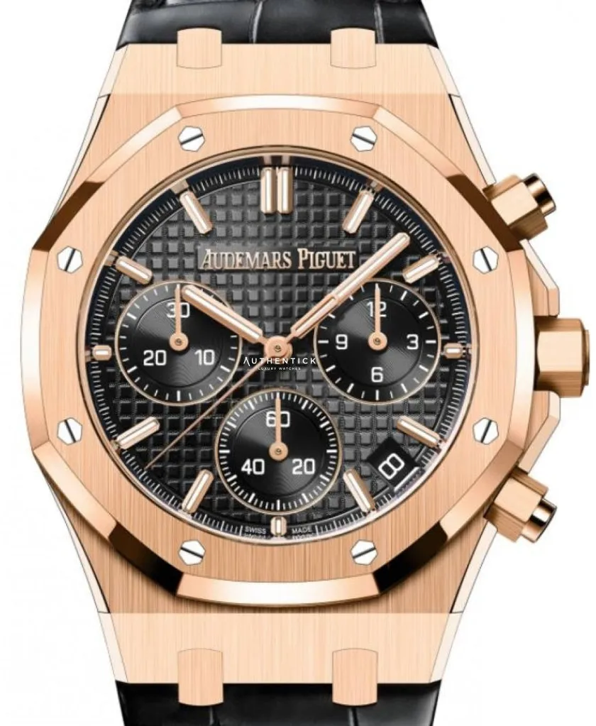 Audemars Piguet Royal Oak 26240OR.OO.D002CR.01 41mm Rose gold and 18k rose gold Black