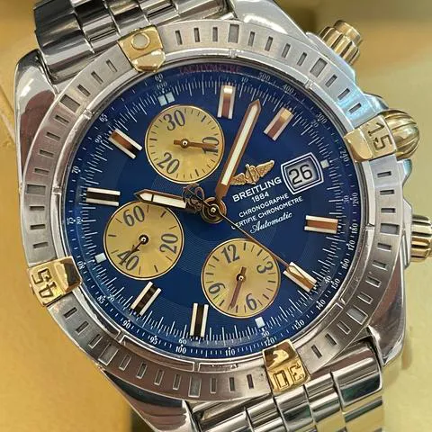 Breitling Chronomat B13356 44mm Yellow gold and Stainless steel Blue