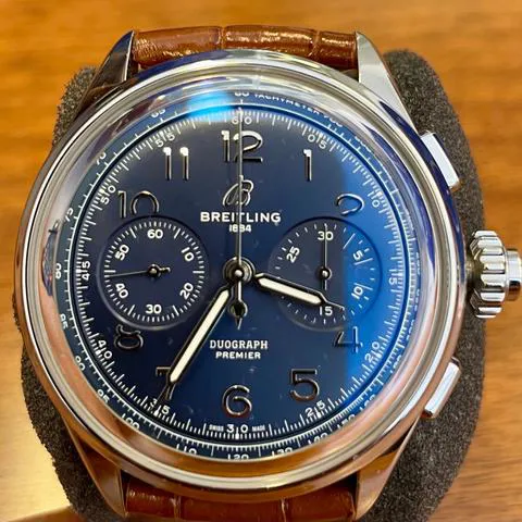 Breitling Duograph AB1510171C1P1 42mm Stainless steel Blue 7