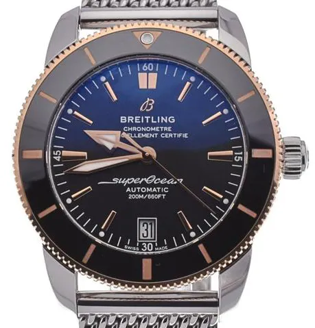 Breitling Superocean Heritage UB2010 42mm Yellow gold and Stainless steel Black