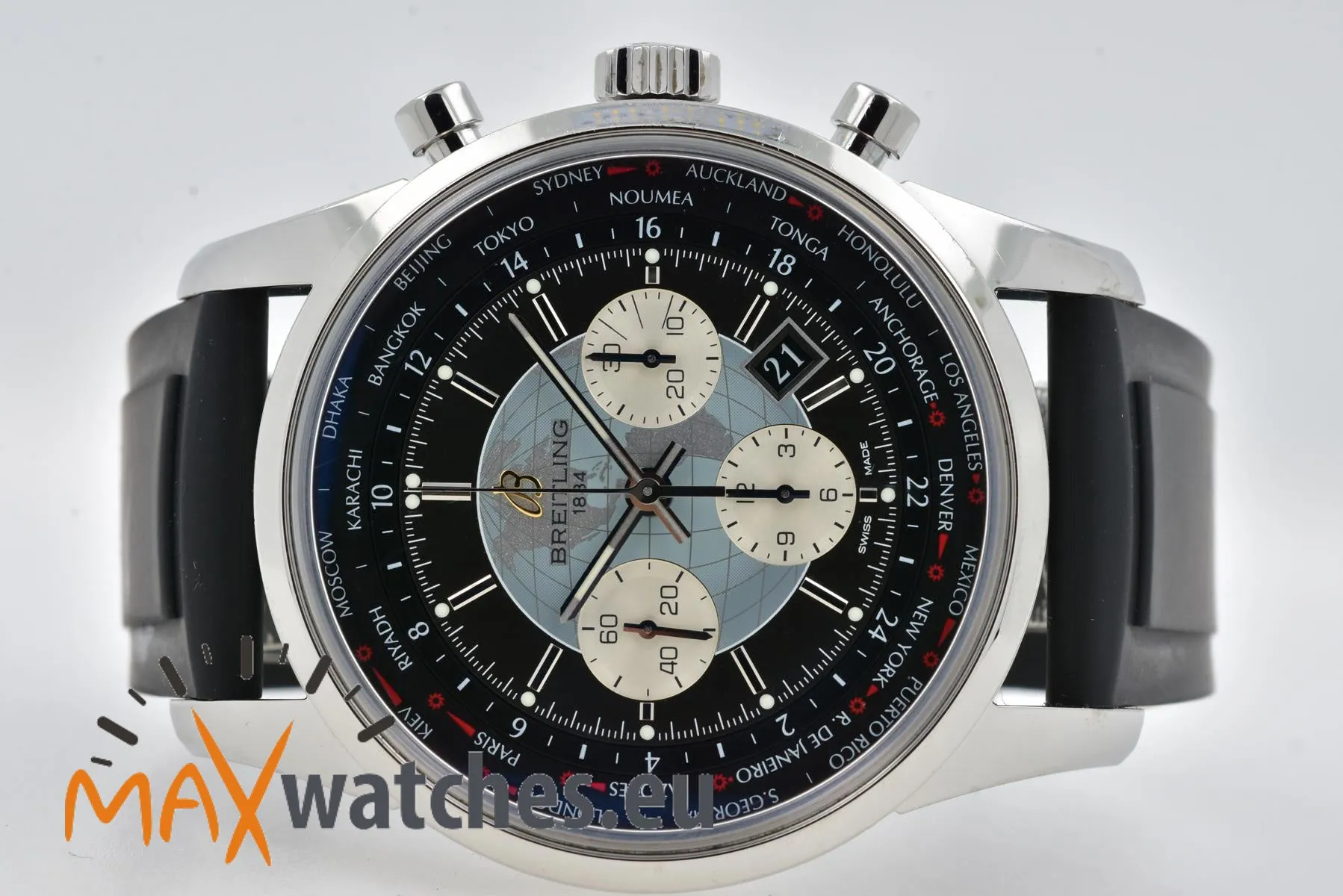 Breitling Transocean AB0510U4 46mm Stainless steel Black