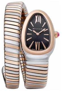 Bulgari Serpenti Tubogas SP35BSPG.1T Rose gold and Stainless steel Black