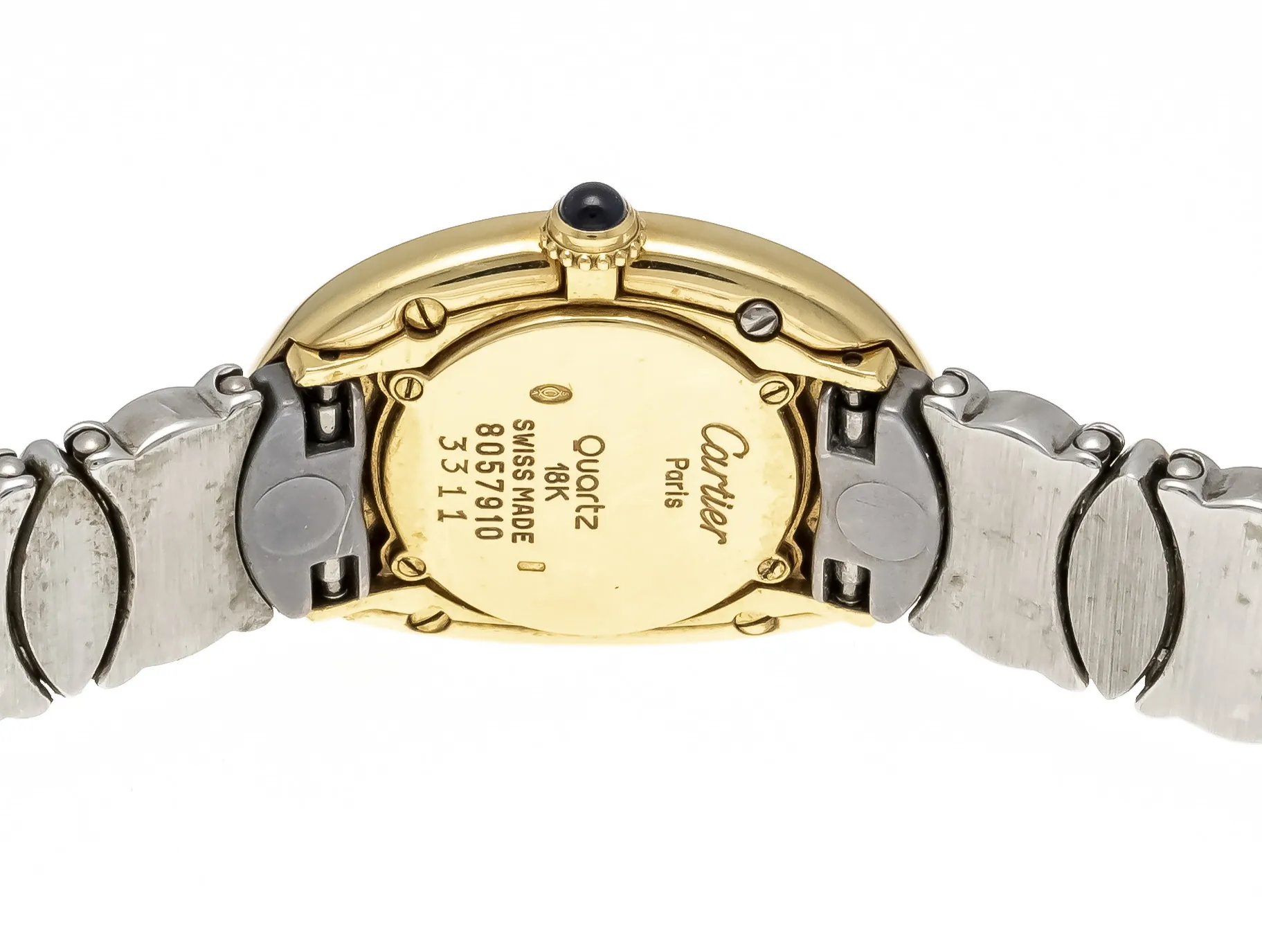 Cartier Baignoire 8057910 23mm Yellow gold and Stainless steel Silver 1