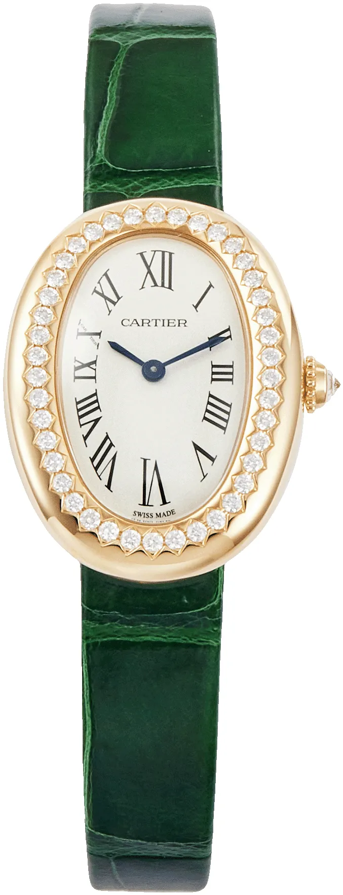 Cartier Baignoire WJBA0038 23mm Yellow gold Silver