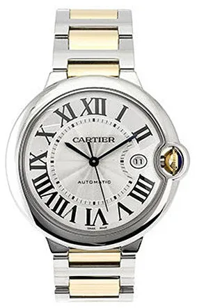 Cartier Ballon Bleu W2BB0022 42mm Yellow gold and Stainless steel Silver