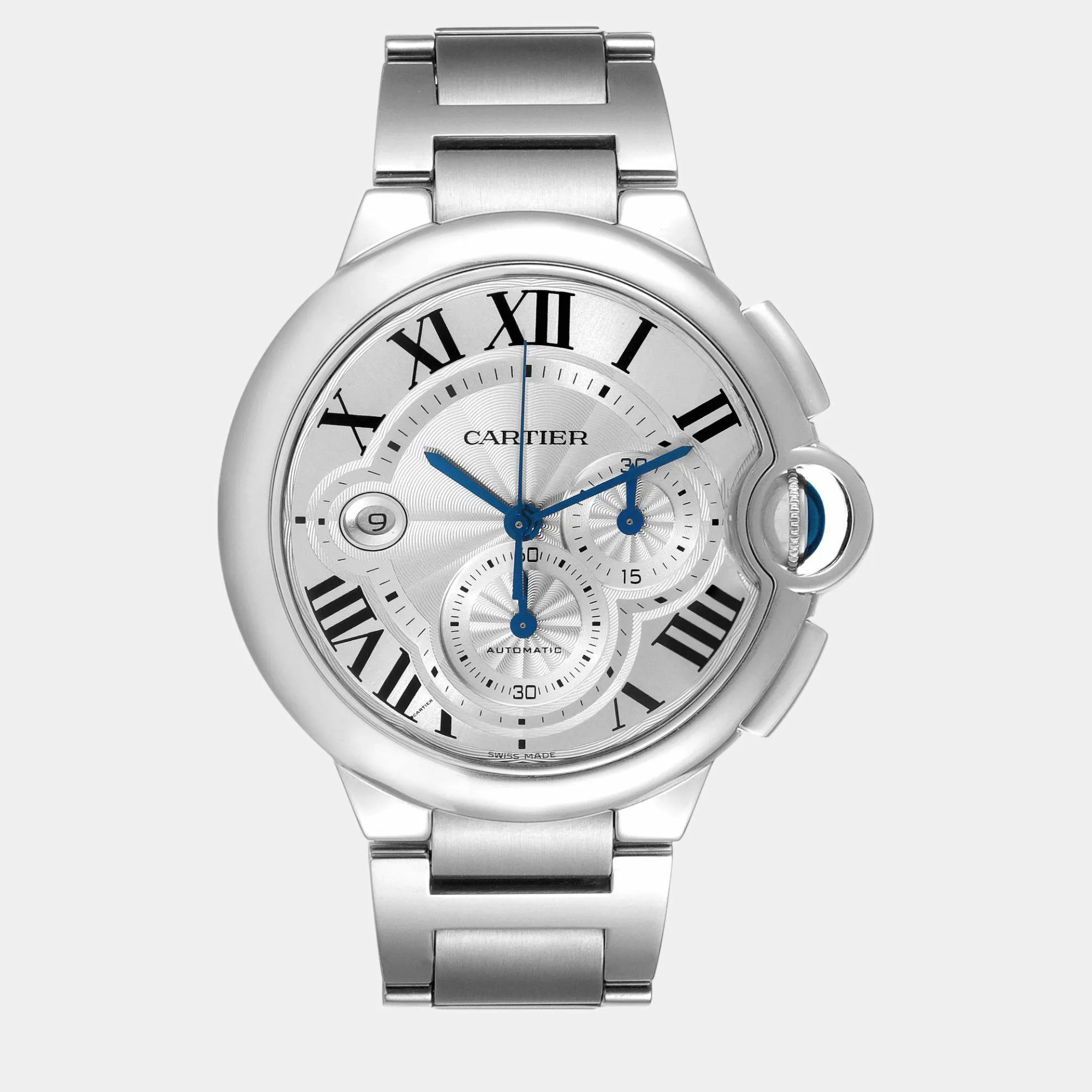 Cartier Ballon Bleu 44mm Stainless steel Silver