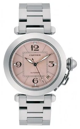 Cartier Pasha C W31075M7 35mm Stainless steel White and Rose