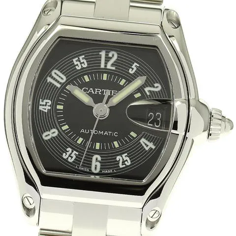 Cartier Roadster W62004V3 38mm Stainless steel Black