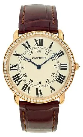 Cartier Ronde Louis Cartier WR000651 36mm Rose gold Silver