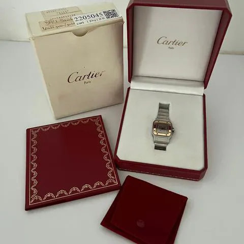 Cartier Santos 1057930 24mm Yellow gold and Stainless steel White 7