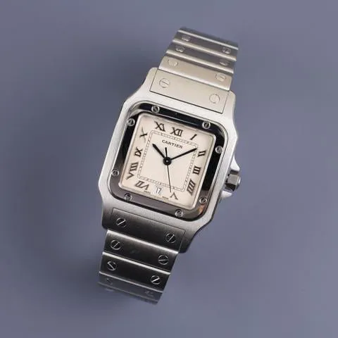 Cartier Santos Galbée 1564 29mm Stainless steel White