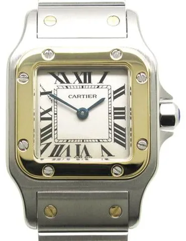 Cartier Santos W20012C4 24mm Yellow gold and Stainless steel Silver