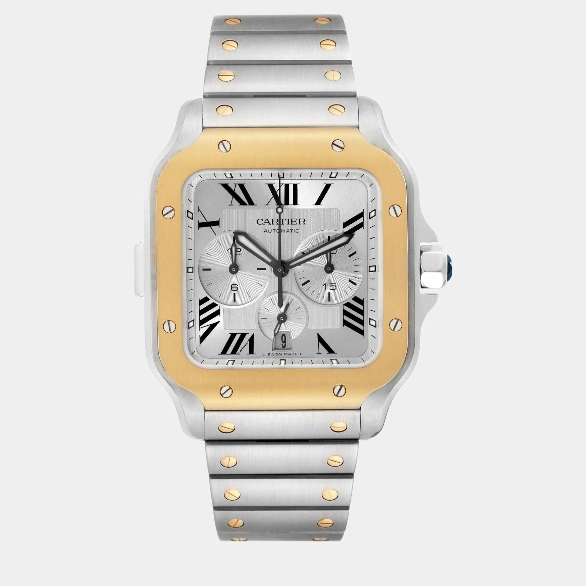 Cartier Santos XL 45mm Yellow gold and Stainless steel and 18k yellow gold