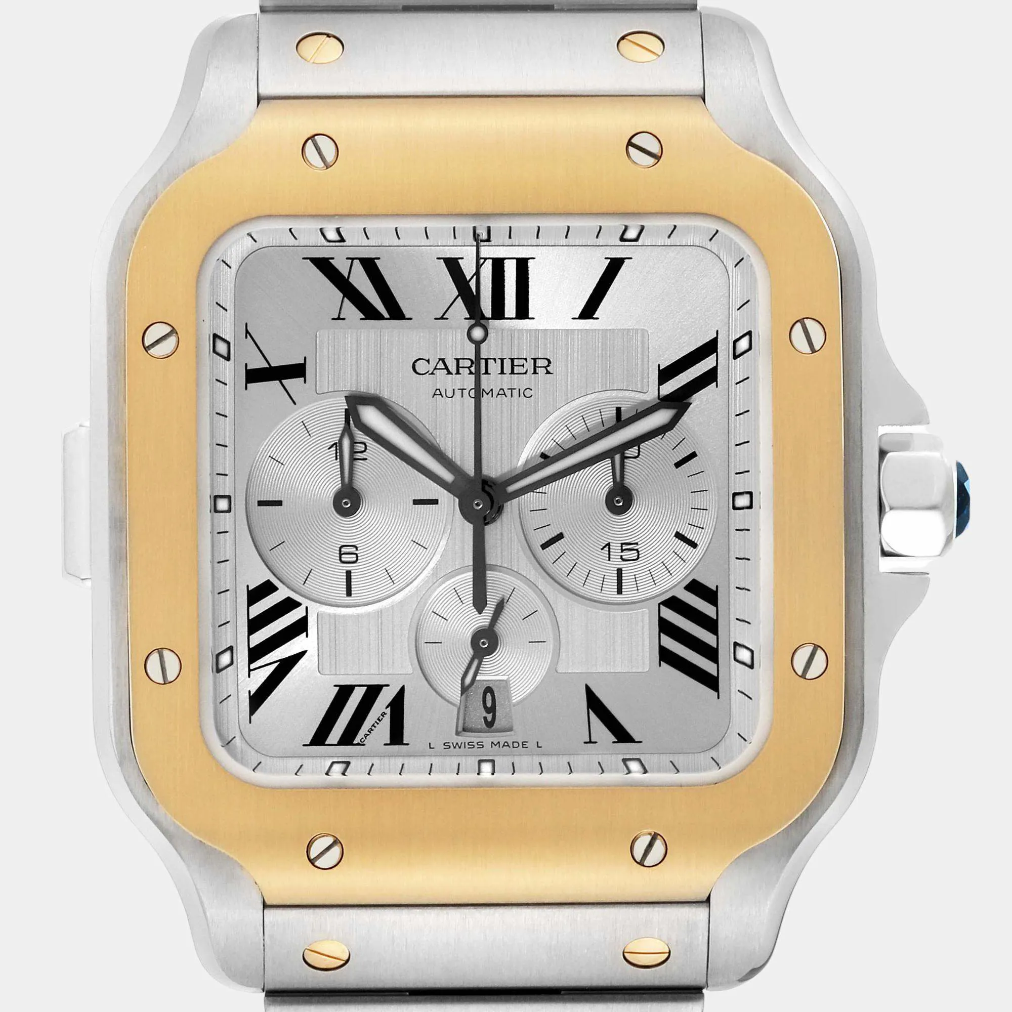 Cartier Santos XL 45mm Yellow gold and Stainless steel and 18k yellow gold 2