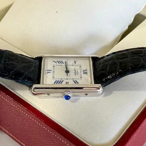 Cartier Tank 2414 26mm Silver White 3