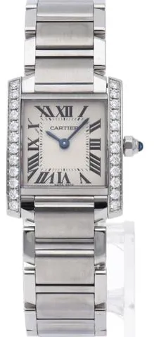 Cartier Tank Française W4TA0008 25mm Stainless steel White 1