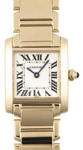 Cartier Tank Française W50002N2 20mm Yellow gold White