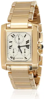 Cartier Tank Française W50005R2 18k yellow gold Silver