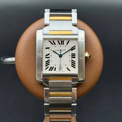 Cartier Tank Française W51005Q4 28mm Yellow gold and Stainless steel White