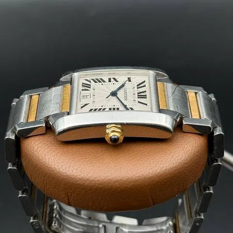 Cartier Tank Française W51005Q4 28mm Yellow gold and Stainless steel White 3