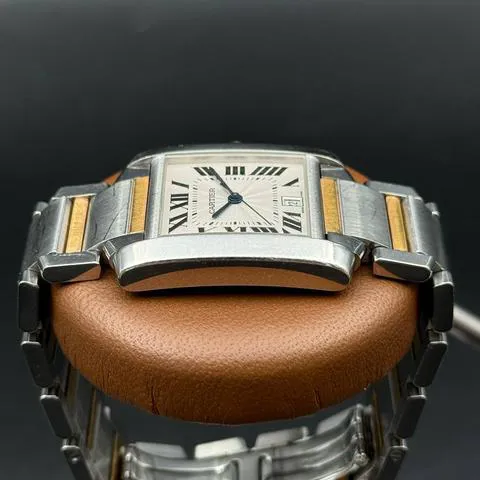 Cartier Tank Française W51005Q4 28mm Yellow gold and Stainless steel White 4