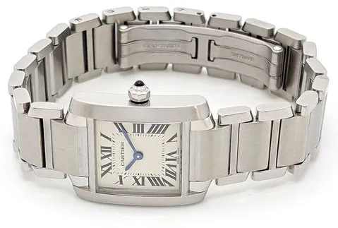 Cartier Tank Française W51008Q3 20mm Stainless steel White 1