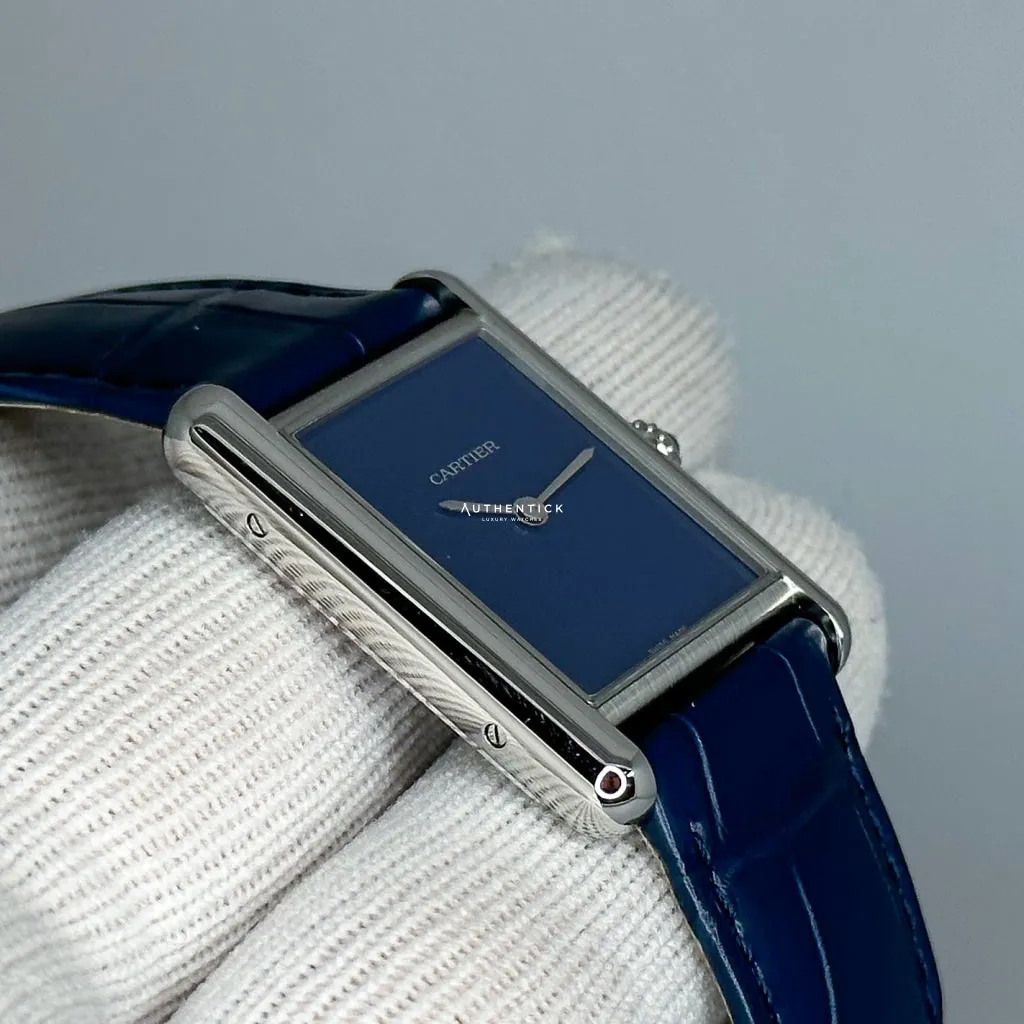 Cartier Tank Must WSTA0055 33.5mm Stainless Blue 3