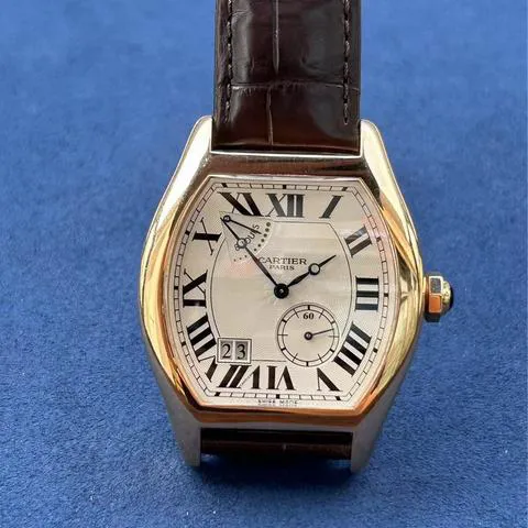 Cartier Tortue W1545851 38mm Rose gold Silver 4