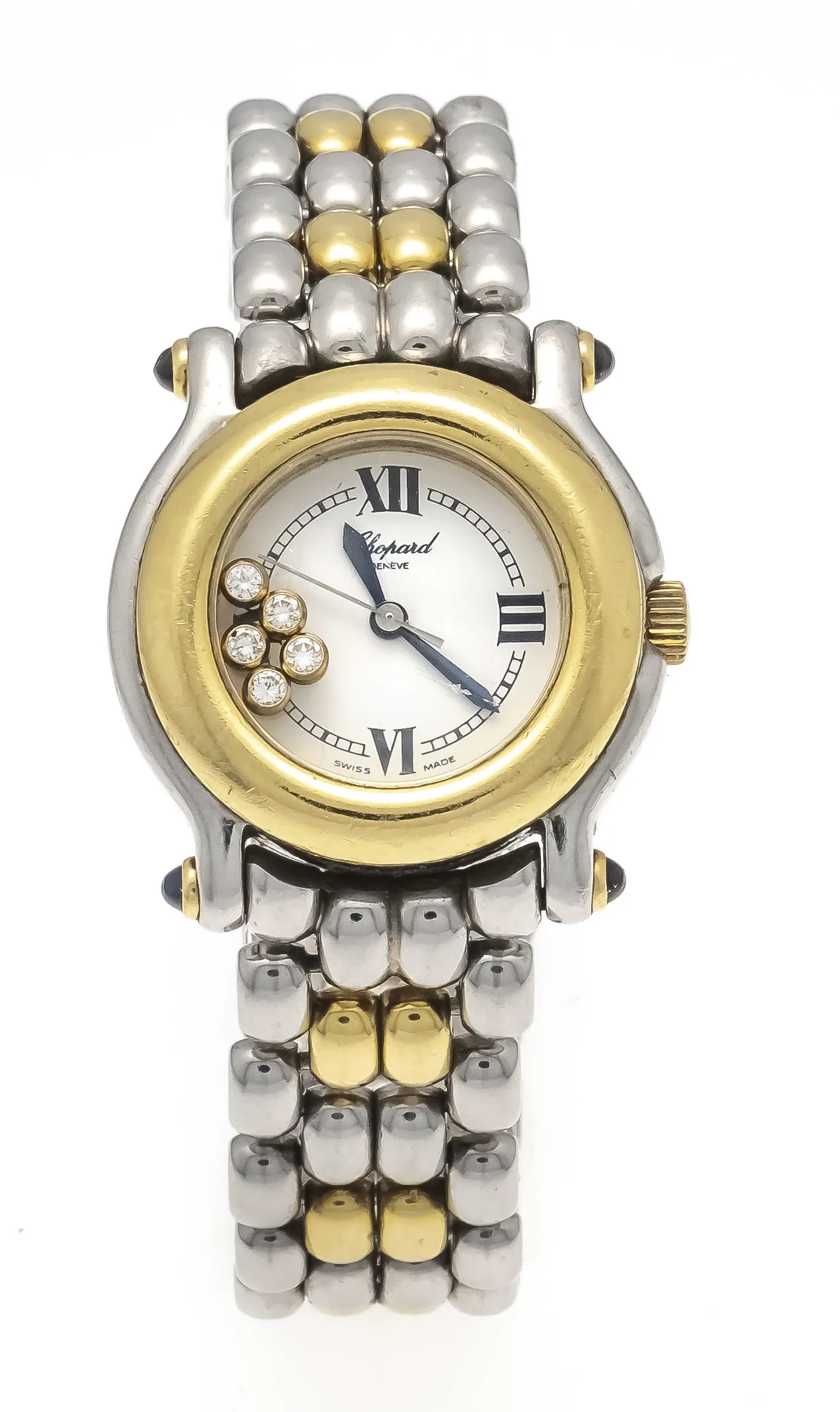 Chopard Happy Sport 27/8256-23 26mm Yellow gold and Stainless steel White