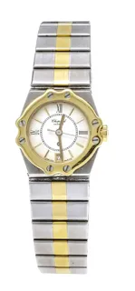 Chopard St. Moritz 8024 Yellow gold and Stainless steel White