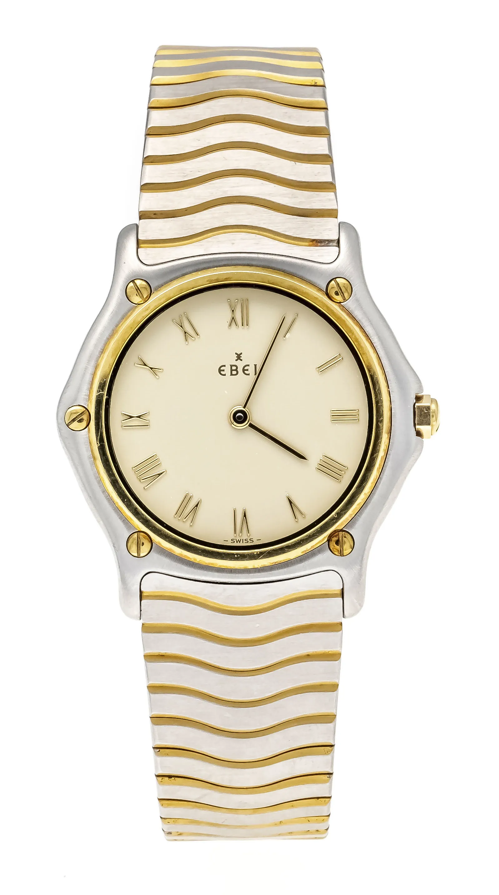 Ebel Classic Wave 1090131 32mm Yellow gold and Stainless steel White