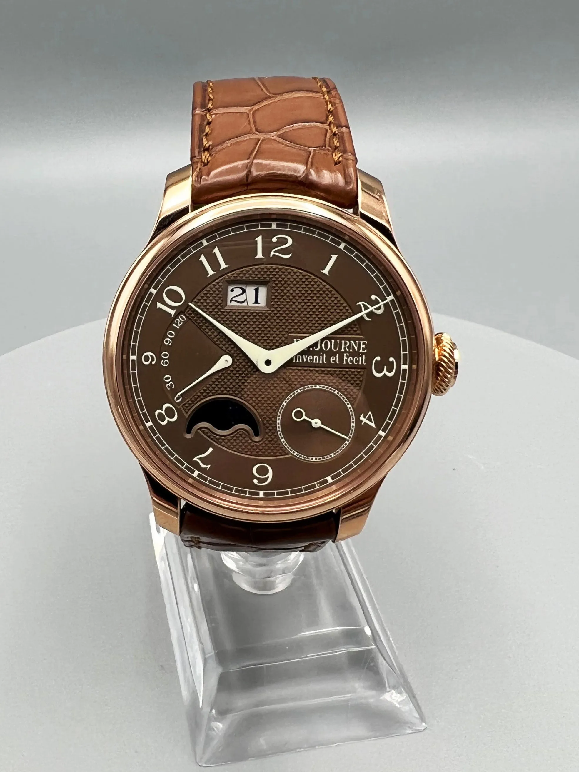 F.P. Journe OCTA LUNE 40mm Rose gold and 18k rose gold Havana