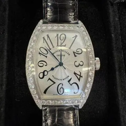 Franck Muller Cintree Curvex 6850 SC DP 34mm White gold Silver