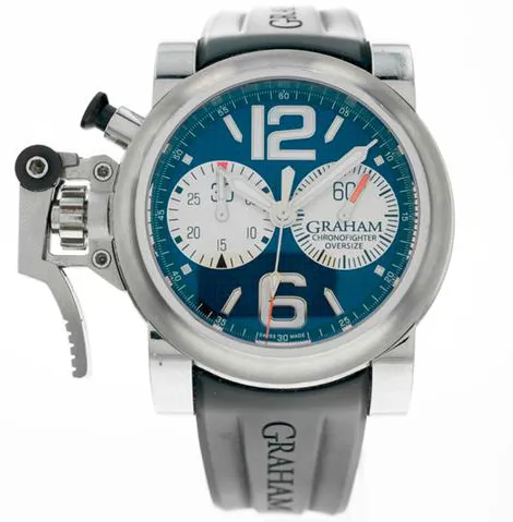 Graham Chronofighter Oversize 2OVAS.U01A.K10B 46mm Stainless steel Blue