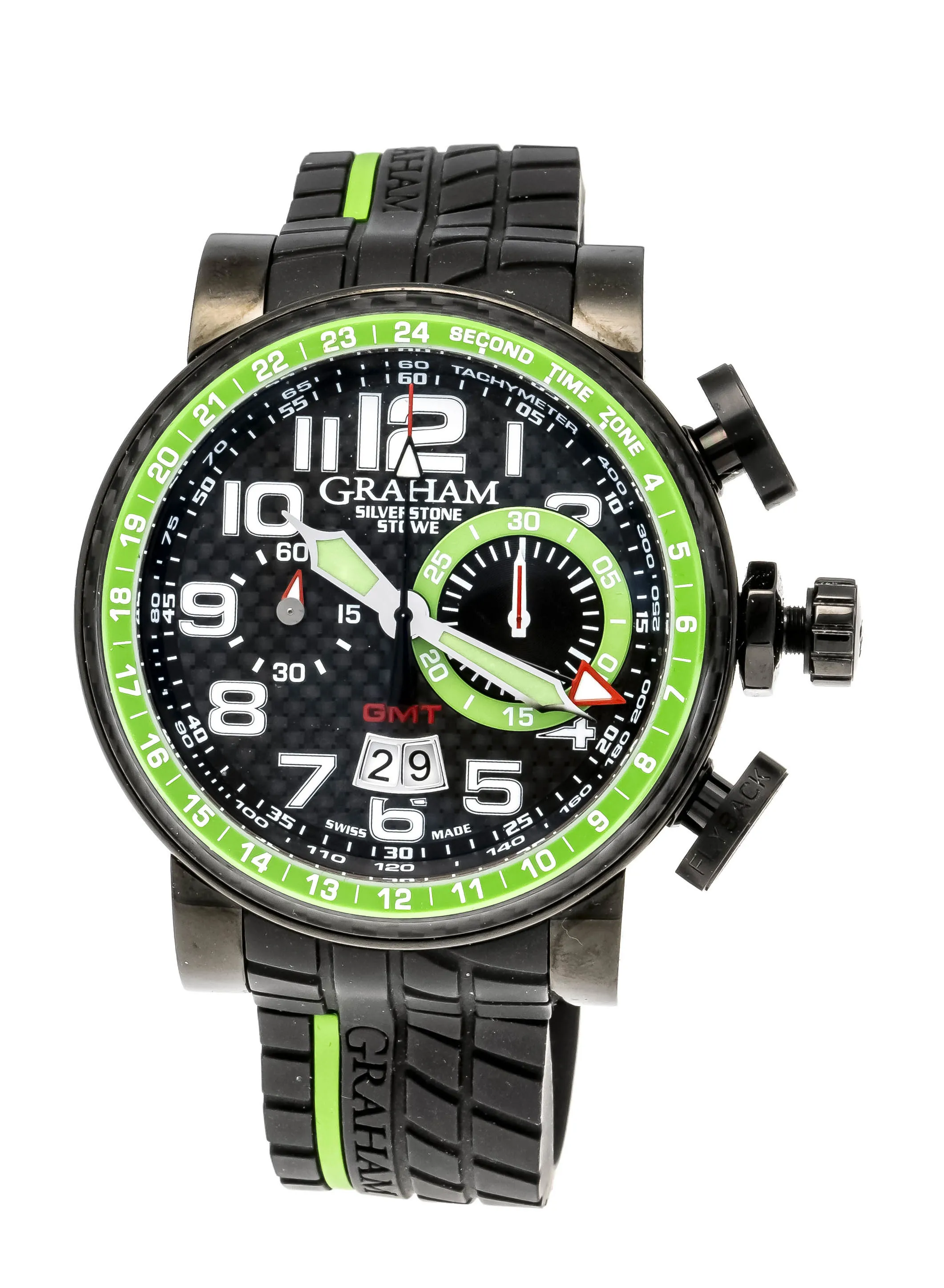 Graham Silverstone 2BLCB 48mm Stainless steel and Black PVD Carbon