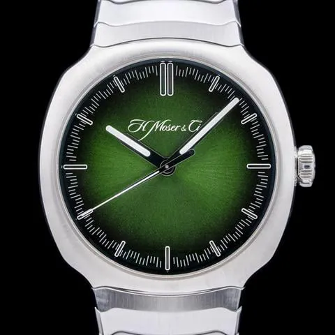 H. Moser & Cie. Streamliner 6200-1200 40mm Stainless steel Green