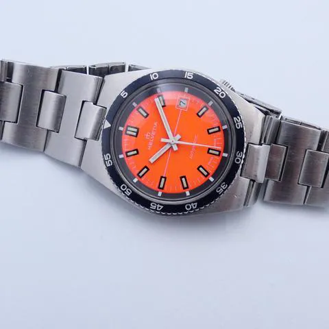 Helvetia 37mm Stainless steel Orange 1