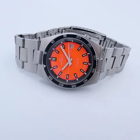 Helvetia 37mm Stainless steel Orange 9