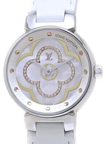 Louis Vuitton QA017Z 28mm Stainless steel Mother-of-pearl