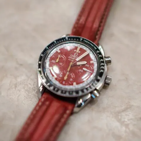 Omega Speedmaster Reduced 3810.61.41 39mm Stainless steel Red