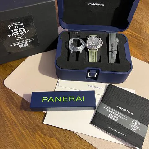 Panerai Luminor 1950 3 Days GMT Power  PAM 01358 44mm Stainless steel Gray