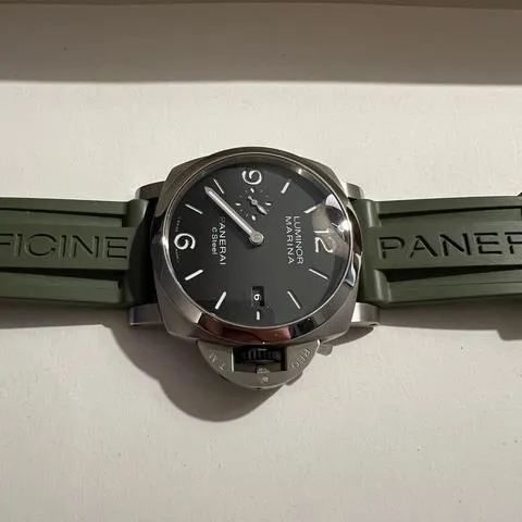 Panerai Luminor 1950 3 Days GMT Power  PAM 01358 44mm Stainless steel Gray 1