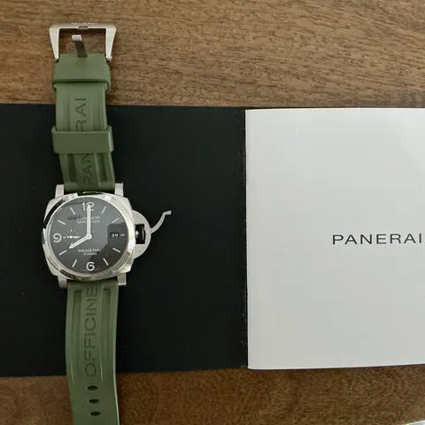 Panerai Luminor 1950 3 Days GMT Power  PAM 01358 44mm Stainless steel Gray 4