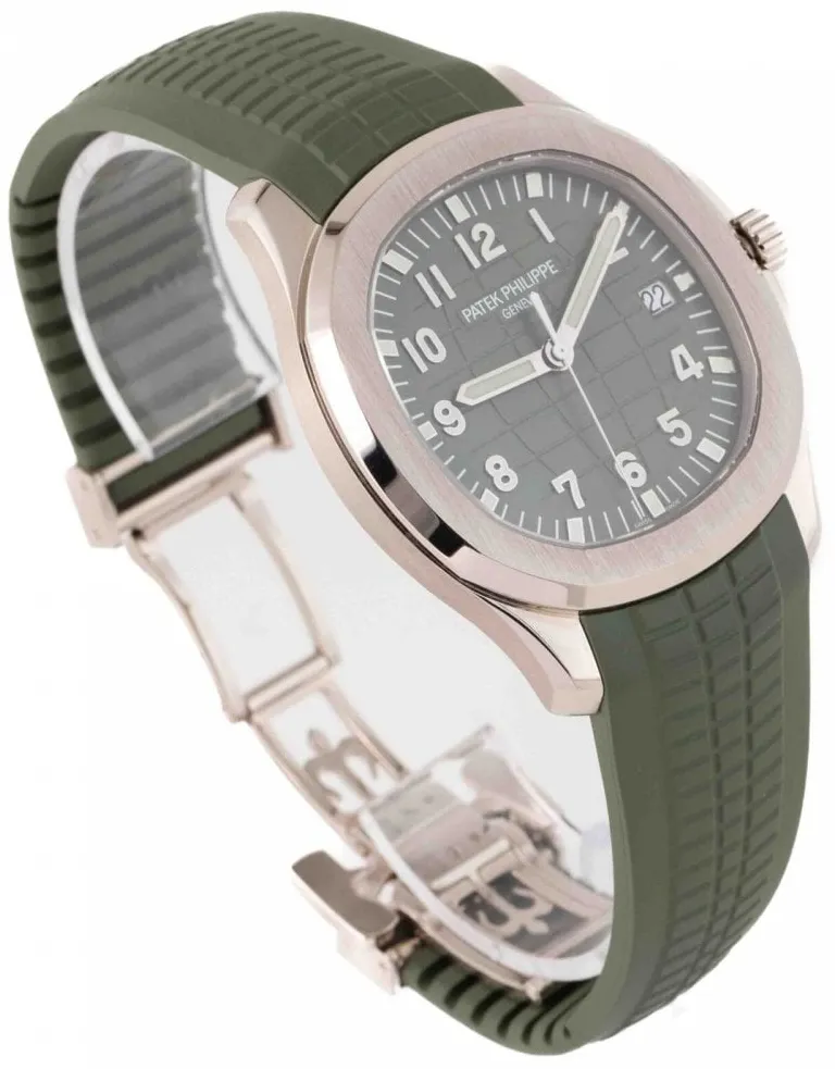 Patek Philippe Aquanaut 5168G-010 42mm White gold Green 2