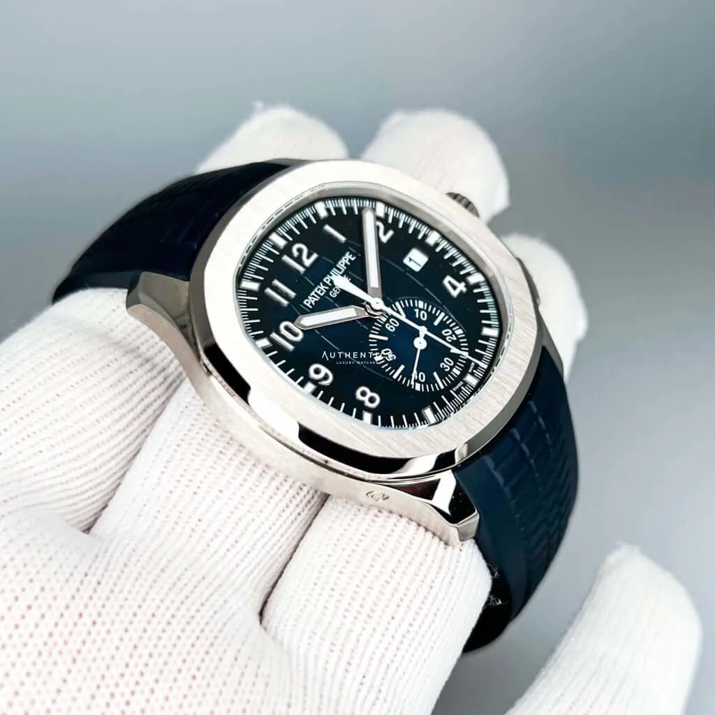 Patek Philippe Aquanaut 5968G-001 42mm White gold Blue 2