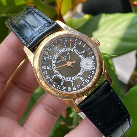 Patek Philippe Calatrava 6000R-001 37mm Rose gold Brown 1