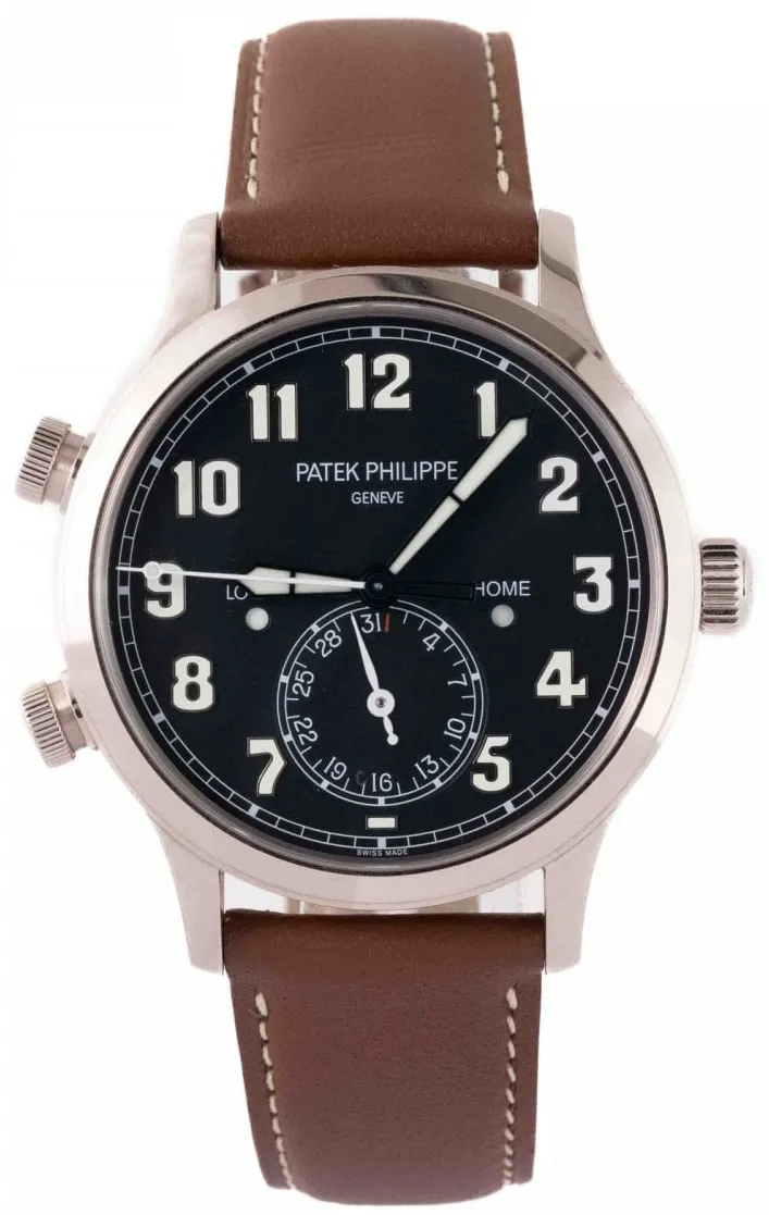 Patek Philippe Calatrava Pilot Travel Time 5524G-001 42mm White gold Blue