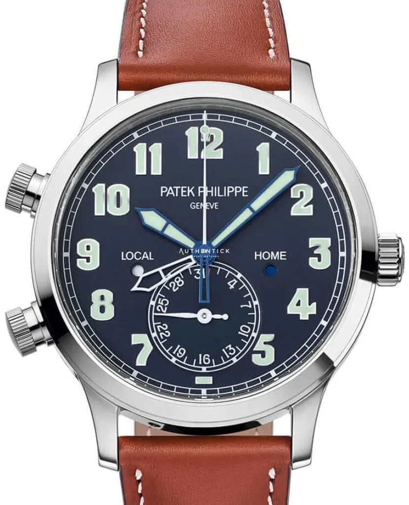 Patek Philippe Calatrava Pilot Travel Time 5524G-001 42mm Blue